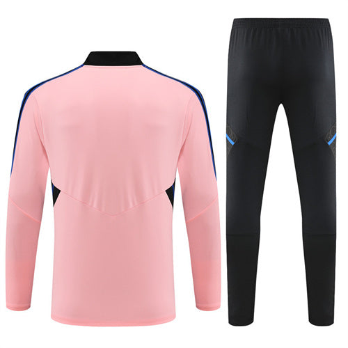 Manchester United Long Sleeve Tracksuit Pink/Black 2022-23