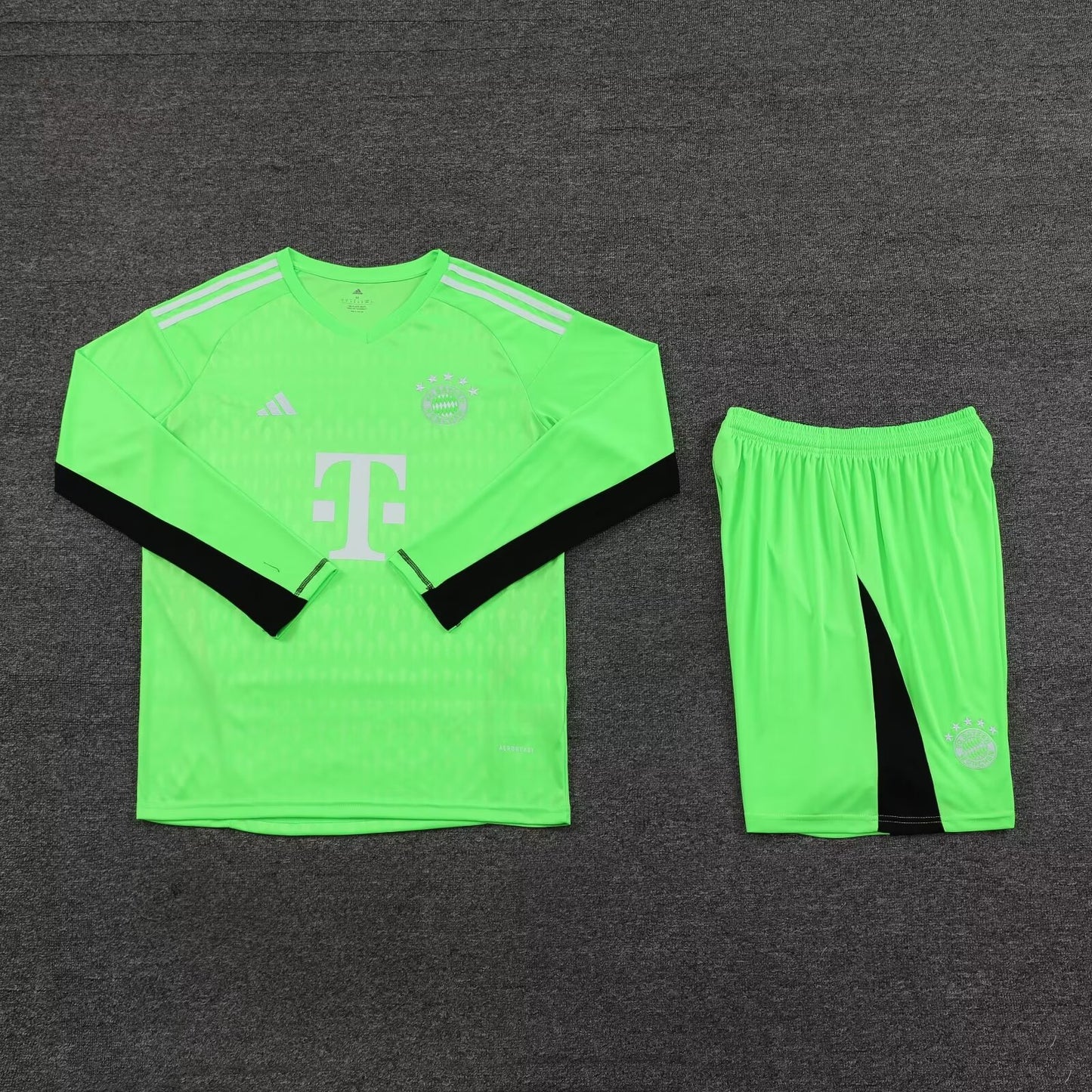 Bayern Munich Long Sleeve Set Lime 2023-24