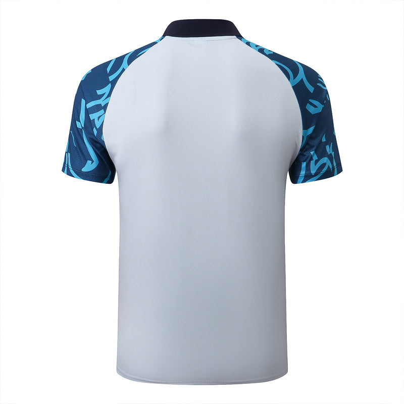 Chelsea Short Sleeve Tracksuit White/Blue/Black 2022-23