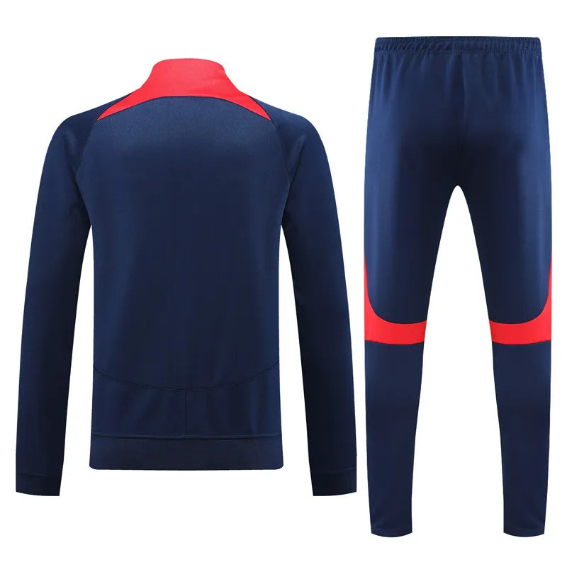 Atletico Madrid Long Sleeve Zipped Tracksuit Navy 2023-24