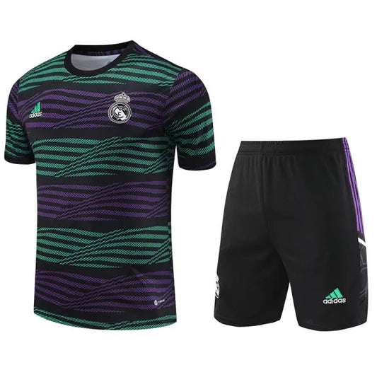 Real Madrid Short Sleeve Set Ripple Blue 2022-23