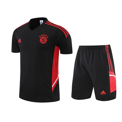 Bayern Munich Short Set Black Red 2022-23
