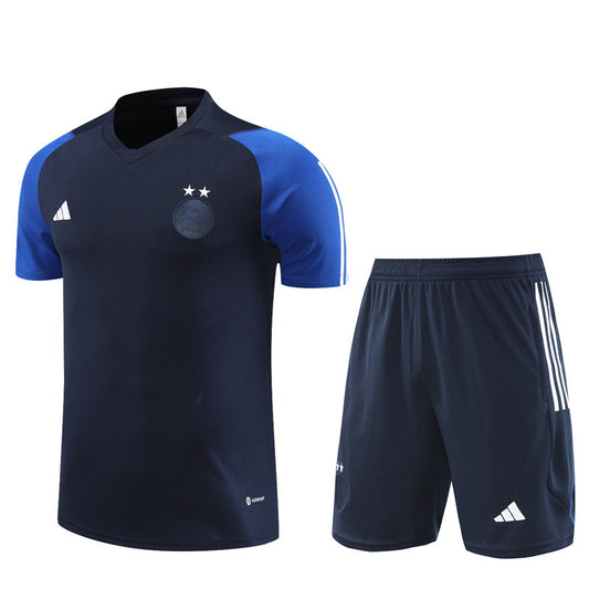 Algeria Short Sleeve Set Navy/Blue 2023-24