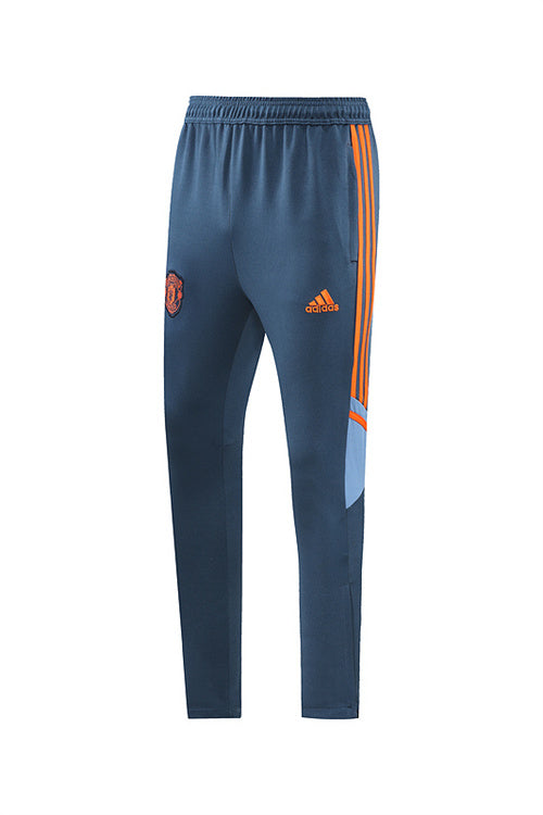 Manchester United Long Sleeve Zipped Tracksuit Blue/Orange 2022-23
