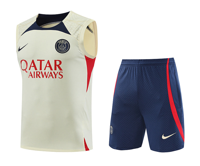 PSG Paris Saint German Vest Set White/Navy/Red 2023-24