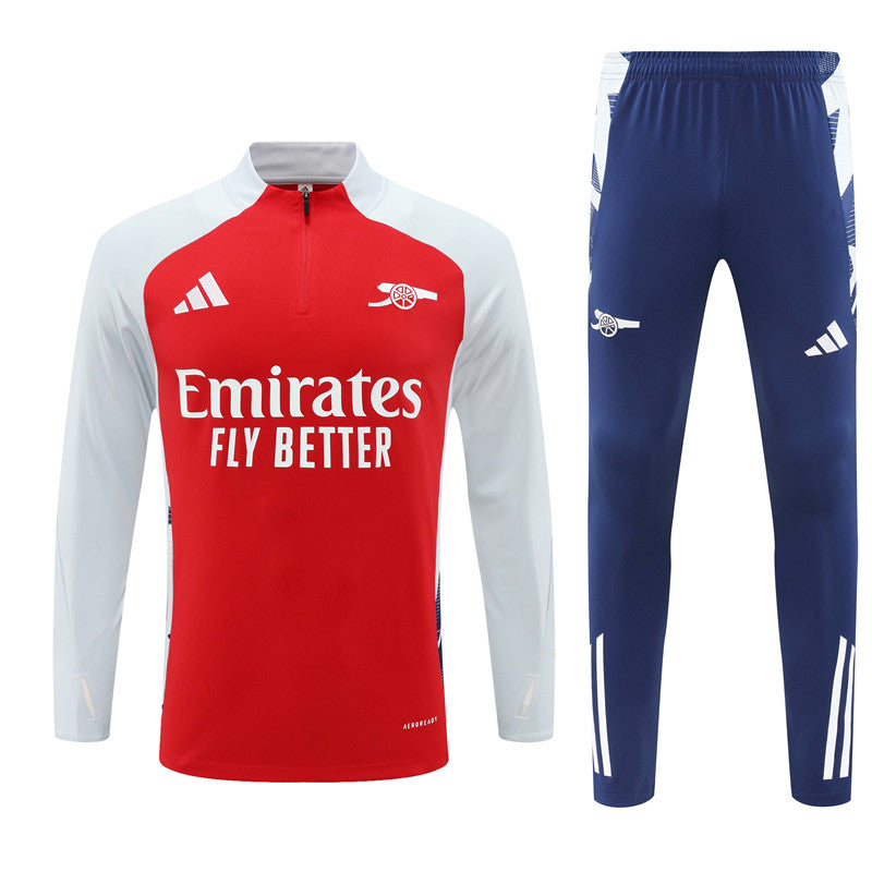 Arsenal Long Sleeve Tracksuit Red/White/Navy 2024-25