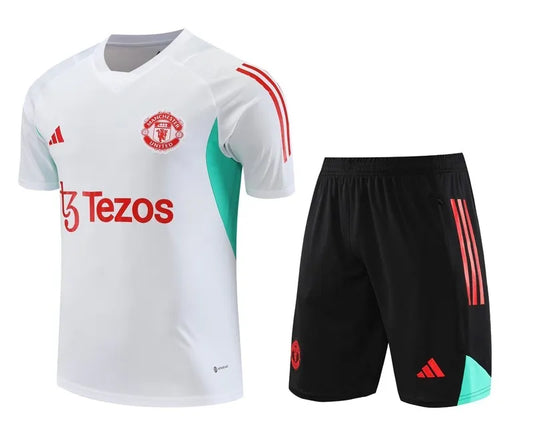 Manchester United Short Sleeve Set White/Black 2022-23