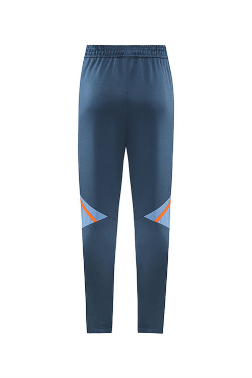 Manchester United Long Sleeve Zipped Tracksuit Blue/Orange 2022-23