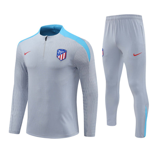 Atletico Madrid Long Sleeve Tracksuit Grey 2024-25