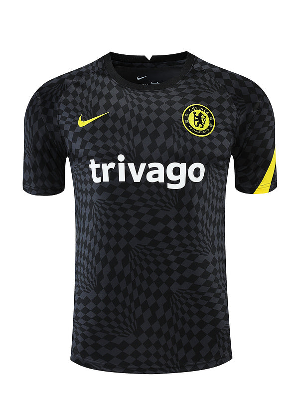 Chelsea Short Sleeve Set Black/Yellow 2022-23