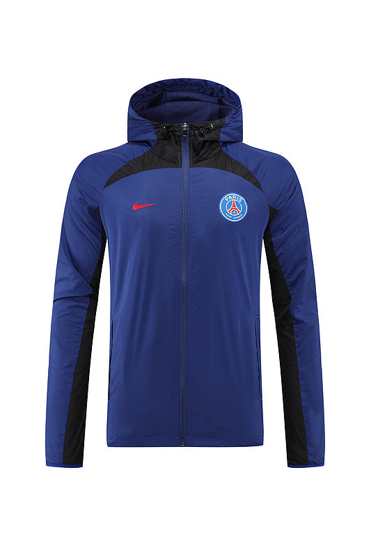 PSG Paris Saint German Windbreaker Jacket Tracksuit Blue/Black 2022-23