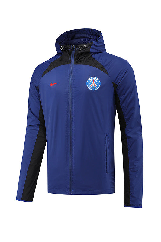 PSG Paris Saint German Windbreaker Jacket Tracksuit Blue/Black 2022-23