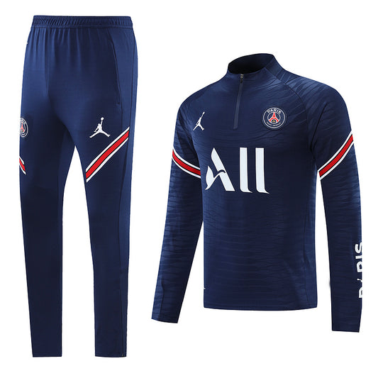 PSG Paris Saint German Long Sleeve Tracksuit Blue/White/Red 2022-23