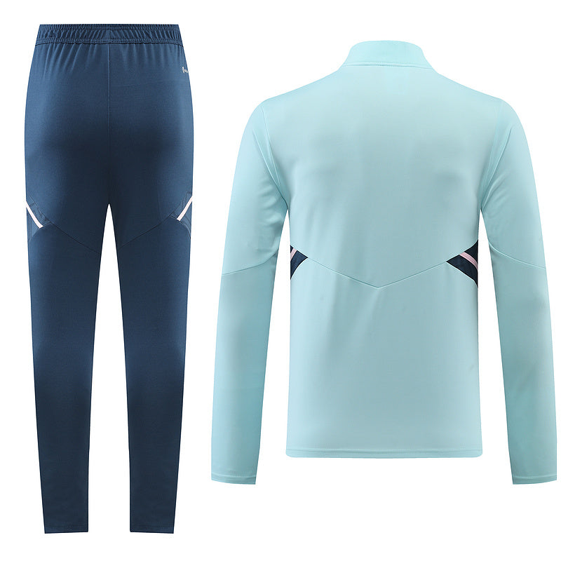 Arsenal Long Sleeve Tracksuit Light Blue/Navy/Pink 2022-23