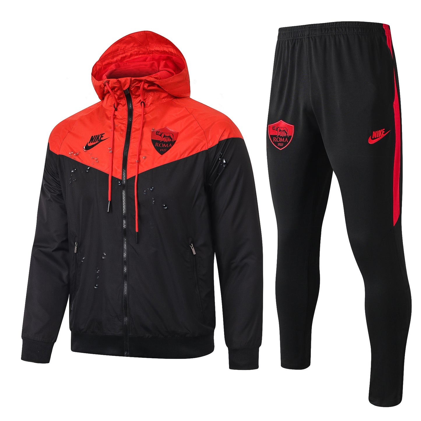 Roma Windbreaker Jacket Tracksuit Red/Black G054 2022-23