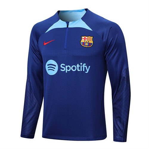 Barcelona Long Sleeve Tracksuit Blue/Cyan 2022-23