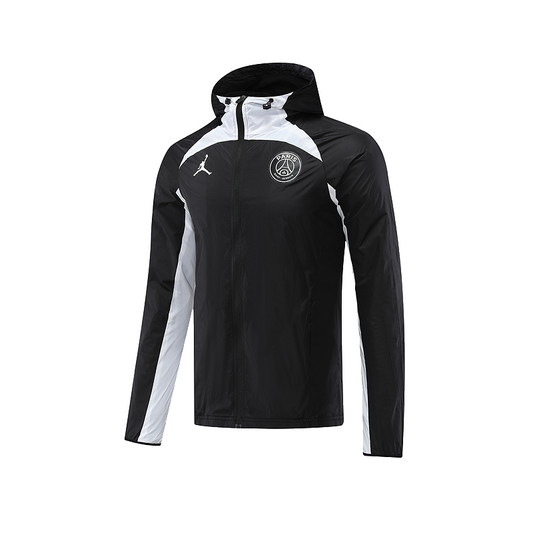 PSG Paris Saint German Windbreaker Jacket Black/White 2022-23